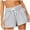 Gray, variant on Women's Sweat Shorts Casual Summer Athletic Shorts Elastic Comfy Shorts High Waist Shorts Lightweight Elastic Waist Drawstring Hiking Yoga Shorts Gray M, US Size 6