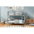 thumbnail image 5 of Twin over Full Bunk Bed with ladder, Safety Guardrail, Perfect for Bedroom, Gray, 5 of 13