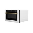 thumbnail image 2 of ZLINE Autograph Edition 24" 1.2 cu. ft. Built-in Microwave Drawer with a Traditional Handle in Stainless Steel and Champagne Bronze Accents, 2 of 4