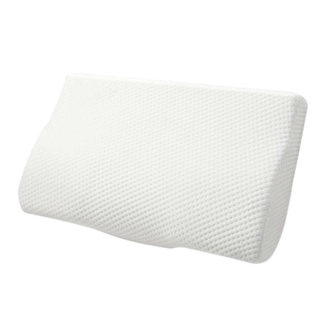Almohada de espuma viscoelástica para el cuello, ergonómica con funda extraíble, almohada cervical para viajar a casa