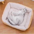 thumbnail image 4 of Bed for Dog Cat Pet Soft Square Plush Kennel Animals Accessories Dogs Basket Sofa Bed Larger Medium Puppy Pet Products Mattress ShopWise Round, 4 of 8