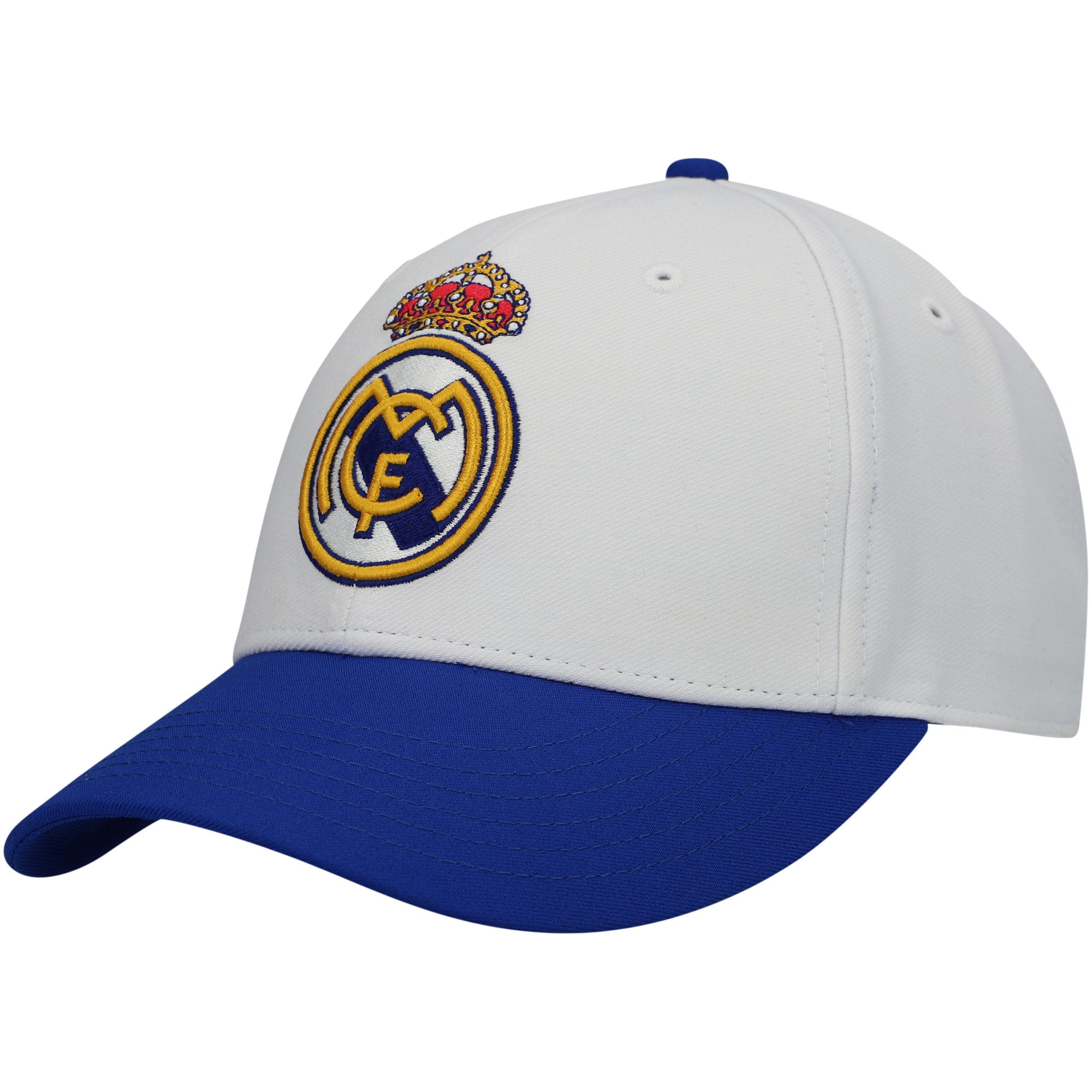 Fan Ink Real Madrid Soft Touch Adjustable Snapback Hat/Cap Grey/Blue