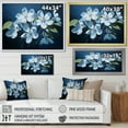 thumbnail image 4 of Designart "Apple Blossom Monochromatic gracefulness II" Apple Blossom Canvas Wall Art, 4 of 5