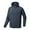 Dark Blue, variant on Levmjia Men's Fleece Lined High-Stretch Zip-Up Hooded Jacket Matte Sports Running Coat Windproof Thermal Zippered Pocket Outerwear Lightweight Anti-Cold Training Jacket M-5XL