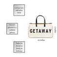 thumbnail image 2 of Canvas Tote-Getaway (Other), 2 of 2