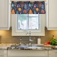 thumbnail image 2 of Yayeee Kitchen Valance Rod Pocket 54" x 18" Living Room Window Curtain, Pink Christmas Splendor, 2 of 6