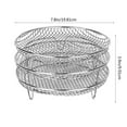 thumbnail image 5 of Stainless Steel Air Fryer Rack Multi-Layer Dehydrator Rack Air Fryer Steel Rack Accessories for Most Air Fryer, 5 of 7