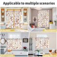 thumbnail image 5 of Orange Botanical Kitchen Curtains Window Panels, Watercolor Spring Floral Summer Leaf Insulated Window Treatment Curtain, Grommet Curtains for Bedroom/Living Room/Bathroom, 2 Piece 42"Wx84"L, 5 of 8