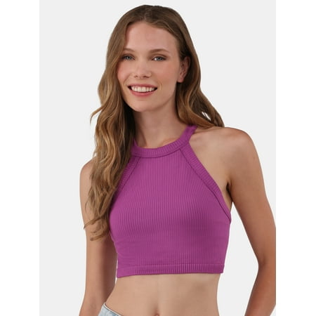 No Boundaries High-Neck Cami, Women'S &Amp; Women'S Plus