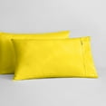 thumbnail image 1 of SGI Bedding 2 Piece 26X26 Shams Yellow Solid 600 Thread Count Standard Shams, 1 of 8