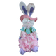 thumbnail image 1 of Conejo Orejón con Vestido de Flores Rosa - Muñeco de Trapo Suave para Niñas, Decoración de Habitación Infantil y Regalo de Cumpleaños - Decoración de ascua, 1 of 5
