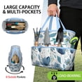 thumbnail image 2 of Garden Tool Bag,Pioneer Flower Floral Print Pattern Garden Tool Organizer,Garden Gifts,Waterproof Multi-Pocket Garden Tool Storage 11.8x5.5x11.4 Inch(Tools NOT Included), 2 of 6