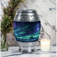 thumbnail image 4 of Aurora Borealis Urn For Ashes Adult Male, Mountains Urns For Human Ashes Adult Male Dad, Burial Funeral Urn, Large Urns For Human Ashes Adult Female, Cremation Urns For Ashes For Women 10 Inch, 4 of 5
