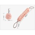 thumbnail image 5 of Esponja de espalda elástica larga con asas de cuerda, frotador de espalda, esponja de malla para ducha de baño, exfoliante corporal, esponja trenzada elástica, 5 of 5