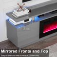 thumbnail image 5 of VANACC 80" Fireplace TV Stand with 40" Electric Fireplace for TVs up to 90", Gray, 5 of 9