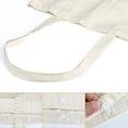 thumbnail image 5 of Naler 2 Pack Natural Cotton Canvas Tote Bags with 28" Long Handles for Female Painting DIY Shopping,15"x16", 5 of 9