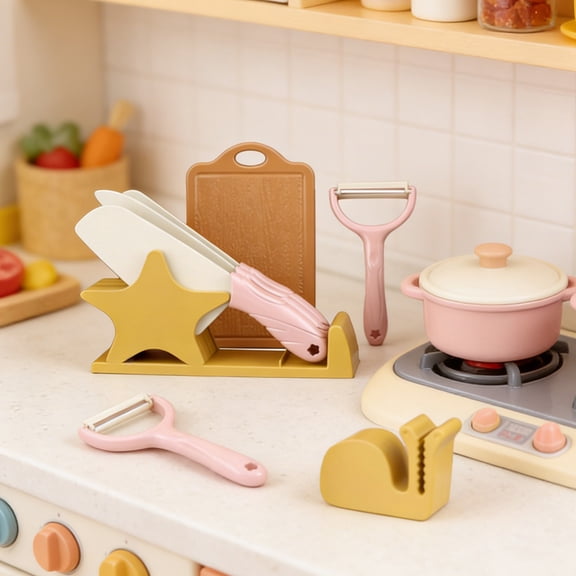 Pretend Play Food Set Toddler Toys Kids Toys Kitchen Toy Food Cutting Play Set with Vegetables, Fake Food Toys for Toddlers, Boys and Girls, Educational Toy Kitchen Accessories