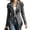 Gray, variant on Women's Vintage Western Fringe Jacket Cardigan Lapel Open Front Long Sleeve Suede Outerwear with Pockets Retro Fringed Mid Length Coat for Women Casual Boho Style Coffee M