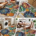 thumbnail image 5 of Vintage Floral Boho Area Rugs 2.7'x5', Washable Small Throw Rugs for Kitchen Bedroom, Abstract Art Modern Flowers Indoor Outdoor Rug Non-Slip Low Pile Carpet Runner Reversible Floor Mats, 5 of 8