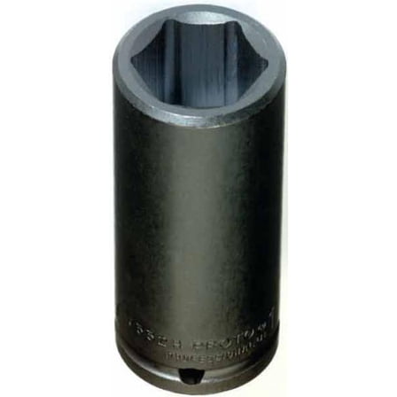 Proto Torqueplus Deep Impact Socket, 1/2" Drive, 1 3/8", 6 Point, EA (577-7344H)