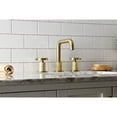 thumbnail image 3 of Kingston Brass KS1417RX Belknap Widespread Bathroom Faucet with Push Pop-Up Drain, Brushed Brass, 3 of 8