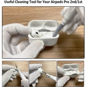 Airpods Pro 2/Pro Case Lock with Cleaner kit&Replacement Ear Tips(S/M/L), Rugged AirPod Pro 2nd/1st Generation Protective Cover for iPod Pro Gen 2023/2022/2019 with Keychain, Black