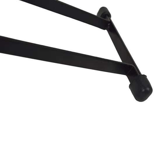 PAMINGONO Black Adjustable Guitar Footstool with Metal Frame Non Slip Rubber Base