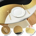 thumbnail image 4 of Black White Marble Gold Wave Pattern Round Fitted Tablecloth with Elastic Edge,Dining Table Cover Waterproof,Outdoor Round Tablecloth for Camping,Dining,Indoor and Outdoor, 4 of 7