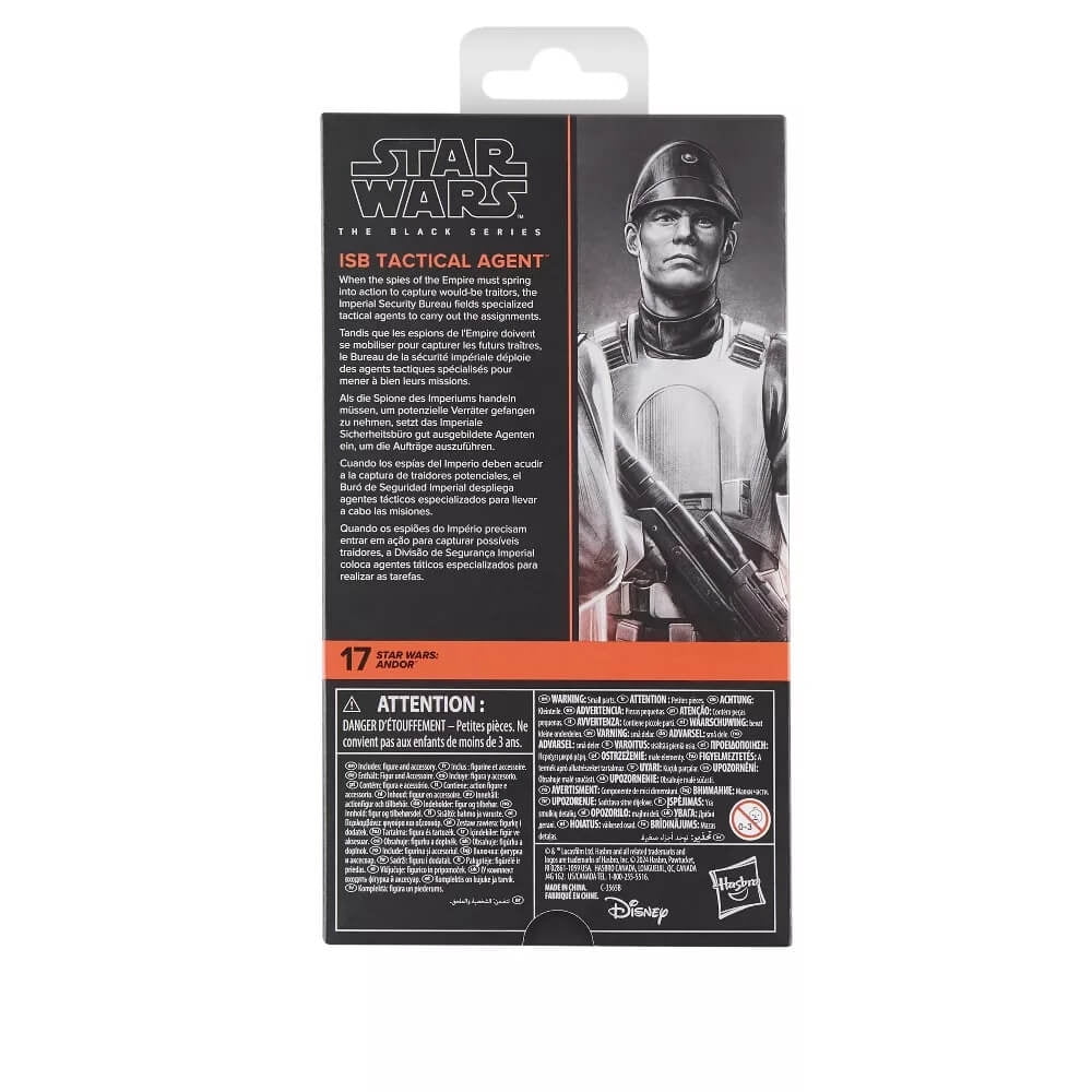 Star Wars Black Series ISB Tactical Agent Action Figure (NON-MINT PACKAGE)