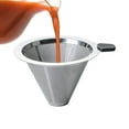 thumbnail image 4 of Upgraded Pour Over Coffee Filter, Coffee Dripper, Paperless Mess Stainless Steel Coffee Filter, Maker One to Two Cup, Keeping Nature Coffee Flavour, Easy to Use and Clean, 4 of 7