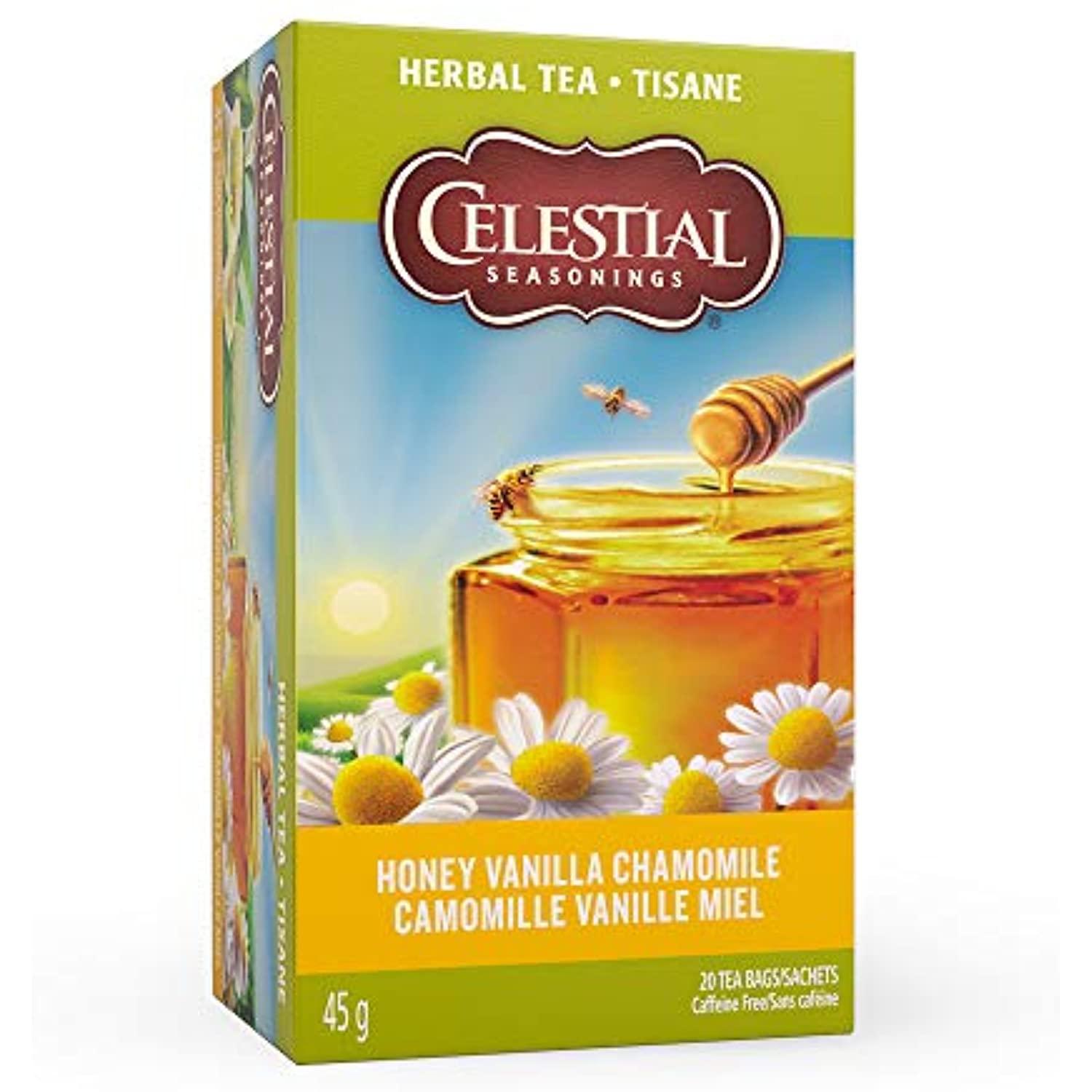 Celestial Seasonings Herb Tea Honey Vanilla Chamomile, 20Count (Pack