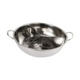 thumbnail image 2 of Dualoai Stainless Steel Divided Hot Pot Cooking Pot 3 Favor Easy to Clean Chinese Multifunctional for Home Camping Restaurant Kitchen 36cm, 2 of 9