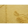 thumbnail image 4 of Laddha Home Designs Solid Yellow Diamond Tufted Throw Blanket with Fringes 50" x 60", 4 of 7