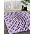 thumbnail image 3 of Ahgly Company Machine Washable Indoor Rectangle Transitional Rebecca Purple Area Rugs, 7' x 9', 3 of 7