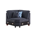 thumbnail image 6 of Devion Furniture 8-Piece Upholstered Modern Chenille Sectional in Black, 6 of 10