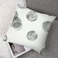 thumbnail image 7 of FACANNAP Circles Pencil Drawing Paper Texture Short Plush Pillowcase Set of 2 Zipper Closure Aesthetic Decorative 20x20in, 7 of 7