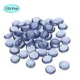 thumbnail image 3 of Uxcell Decorative Flat Glass Marbles 17-19mm Rock Vase Filler Gray for Fish Tank Table Scatter Decor, 100Pcs, 3 of 5
