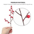 thumbnail image 2 of KAKOWELY 10Pcs Artificial Flower Arrangement Red Plastic Stems for Decor Holiday Season, 2 of 8