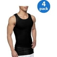 thumbnail image 1 of Men's Cotton Ribbed Black and Grey A-Shirt, 4-Pack, 1 of 1