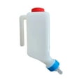 thumbnail image 1 of Riforla Baby Bottles 800ml Lamb Baby Bottle with Scale Hanging Milk Feeder Bottle Little Goat Calf Sheep Nursing Bottle with Handle Soft Nipple Slow to Medium Flow White Pet Others White, 1 of 8