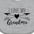 thumbnail image 4 of Inktastic I Love My Grandma Heart and Arrows Boys or Girls Baby Bib, 4 of 4