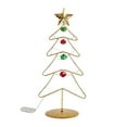 thumbnail image 1 of Qocolhg Christmas Decorations Outdoor Indoor, Tabletop Metal Christmas Tree Wrought Iron Ornament Display Stand Christmas Ornament 11 Inch Desktop Decorations Mini Xmas Tree, On Sale Clearance!, 1 of 4