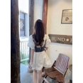 thumbnail image 4 of Elegante conjunto de dos piezas de camisa y vestido con mangas abullonadas y cintura vaquera para mujer, traje adelgazante de verano 2022, nuevo y moderno, 4 of 4