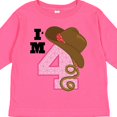 thumbnail image 4 of Inktastic 4th Birthday Cowgirl 4 Year Old Girls Long Sleeve Toddler T-Shirt, 4 of 5