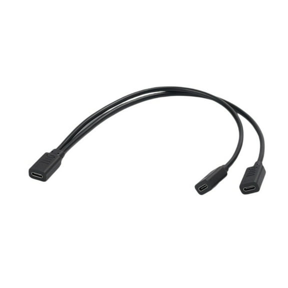 USB C Splitter Double USB C Female Charger Adapter USB Female to Female Double USB C Port Hub Power Split Adapter