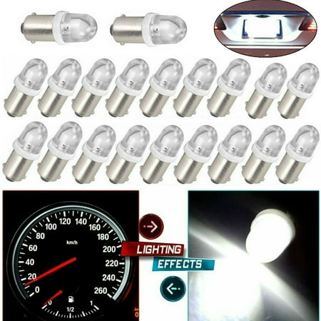 

Sufanic 20Pcs White BA9S 8000K Instrument Panel Gauge Dash LED Light Bulbs 1815 1816 182