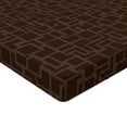 thumbnail image 4 of Ambesonne Geometric Design Fitted Sheet, Square Art Pattern, Twin XL Size, Dark Cocoa Umber, 4 of 5