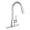 Chrome, variant on Moen Adler Chrome One-Handle High Arc Kitchen Sink Faucet with Power Clean, Modern Kitchen Faucet with Pull Down Sprayer