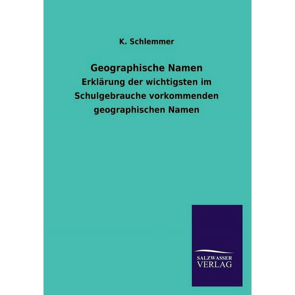 Geographische Namen (Paperback)