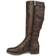 thumbnail image 3 of Journee Womens Carly Stacked Heel Riding Boots, 3 of 10